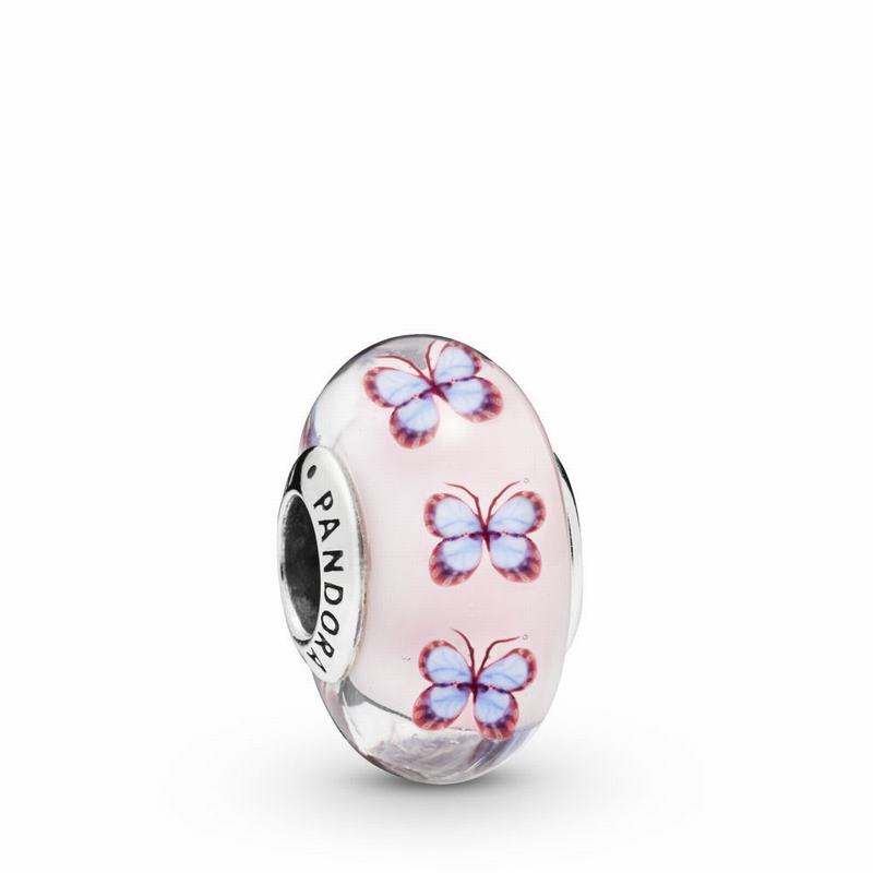 Pandora Butterfly Glass Charm Silver Egypt BT4856170